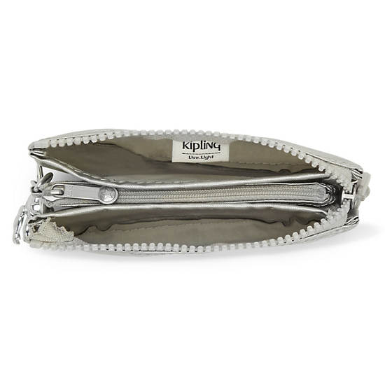 Kipling Creativity Small Metallic Pouch Taske Sølv | DK 2109XY